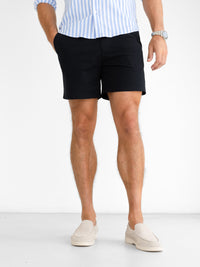 Conrad Stretch Chino Shorts - Black