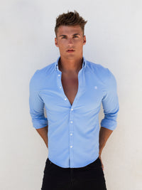 Canberra Long Sleeve Shirt - Light Blue