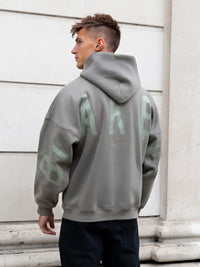 Tonal Idris Oversized Hoodie - Safari Green