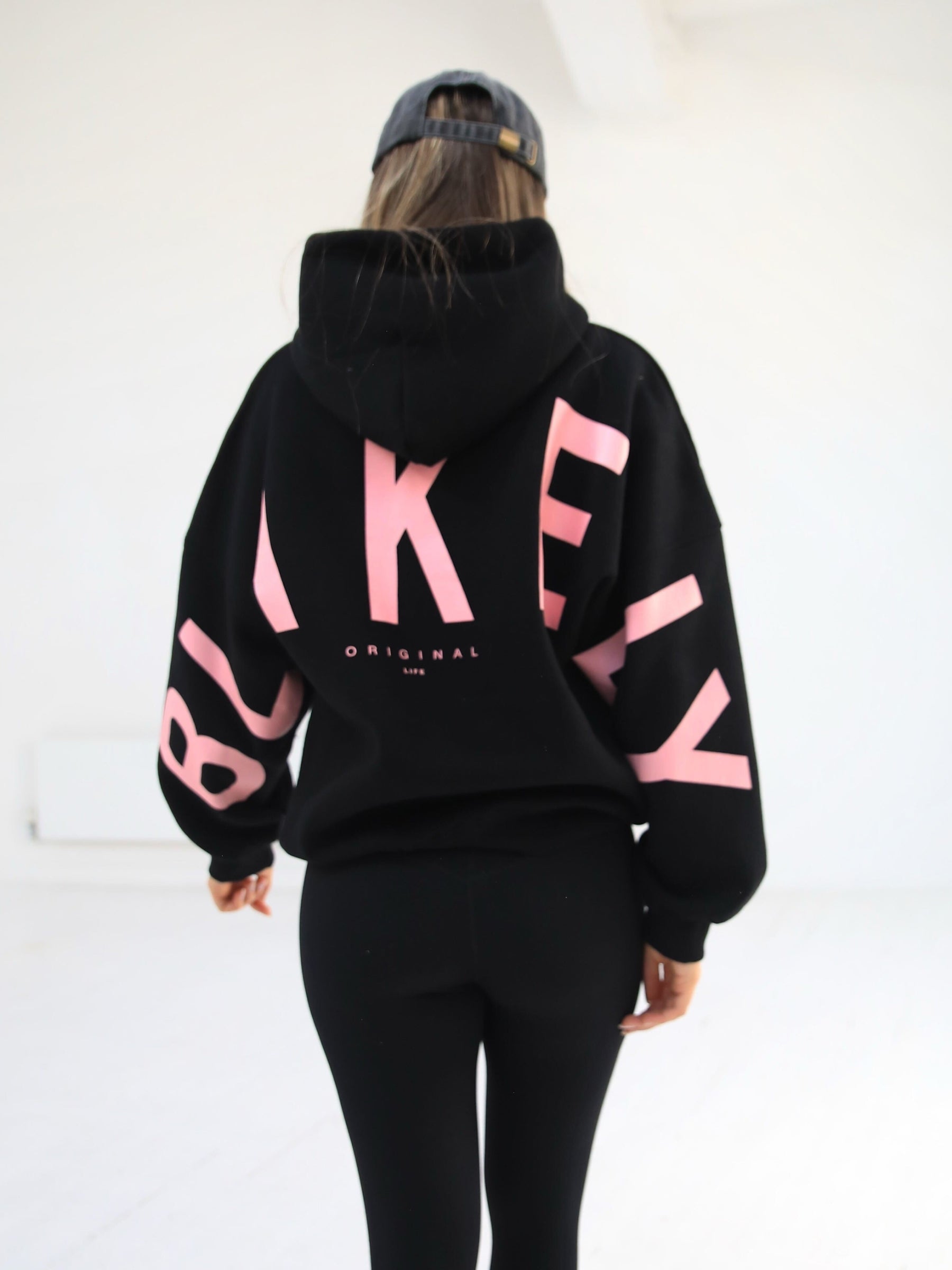 Buy Blakely Black & Pink Members Isabel Oversized Hoodie | Free