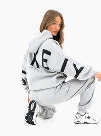 Isabel Oversized Hoodie - Marl Grey