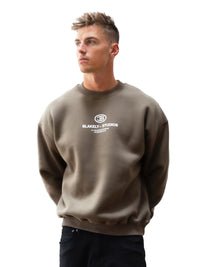 Mercer Relaxed Sweater - Khaki Brown