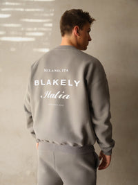 Italia Relaxed Sweater - Stone Grey