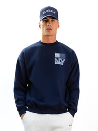Brooklyn 610 Relaxed Sweater - Navy