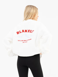 Amari Altitude Oversized Sweater - Flat White