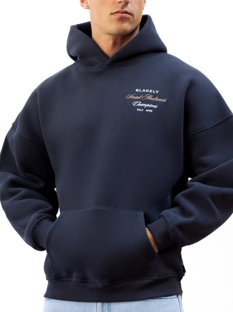 Legacy Relaxed Hoodie - True Navy