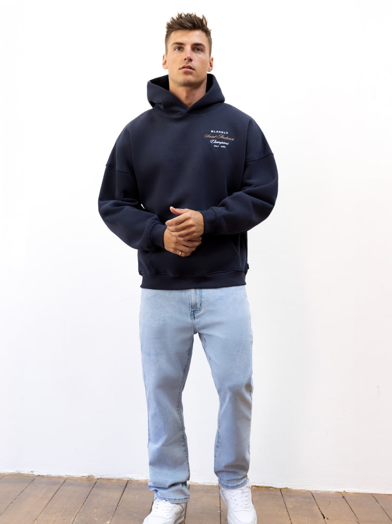 Legacy Relaxed Hoodie - True Navy