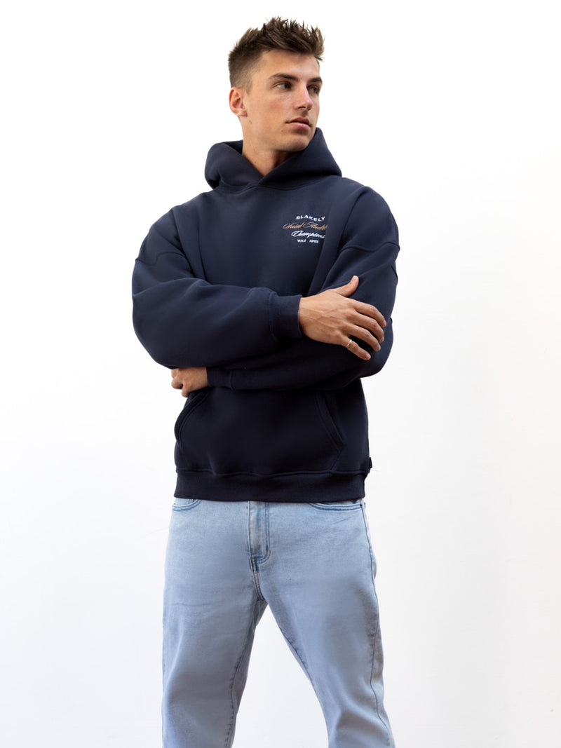 Legacy Relaxed Hoodie - True Navy