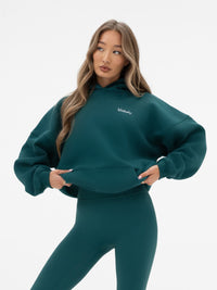 Freya Oversized Hoodie - Deep Green