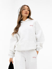 Georgia Oversized Hoodie - Marl White