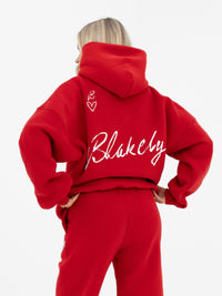 Esme Oversized Hoodie - Hot Red