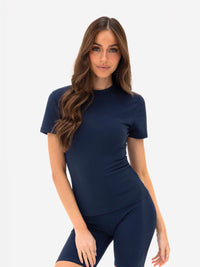 Lucia Baby Tee - Navy