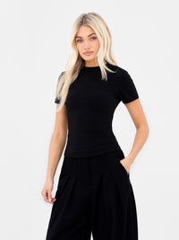 Lucia Baby Tee - Black