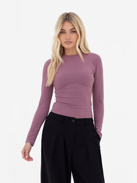 Lucia Long Sleeve Top - Dusty Rose