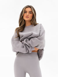 Isla Oversized Sweater - Mid Grey