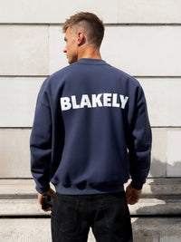 Declan Relaxed Sweater - True Navy