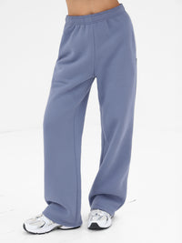 Isabel Wide Leg Sweatpants - Blue