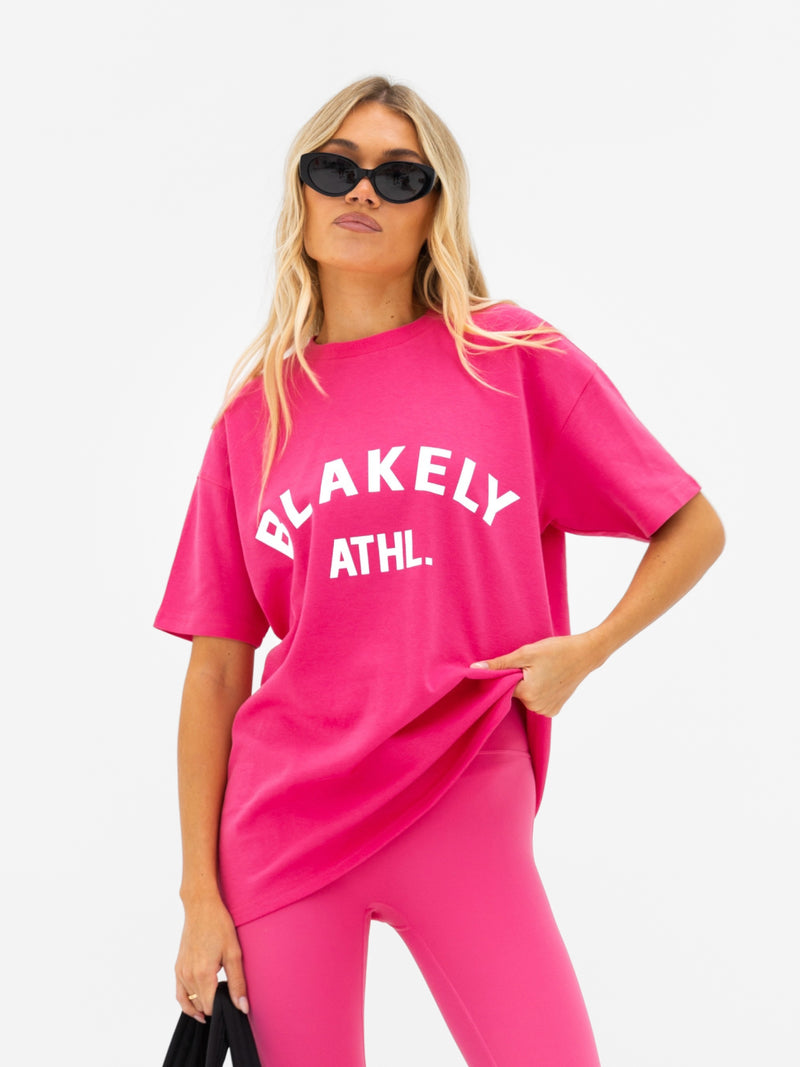 Joah Oversized T-Shirt - Bubblegum Pink