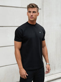 Conrad Relaxed Anchor T-Shirt - Black