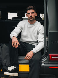 Blakely Basic Regular Fit Sweater - Marl Grey