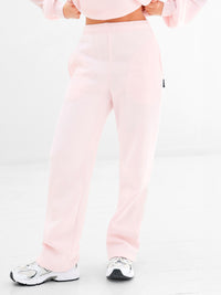 Isabel Wide Leg Sweatpants - Soft Pink