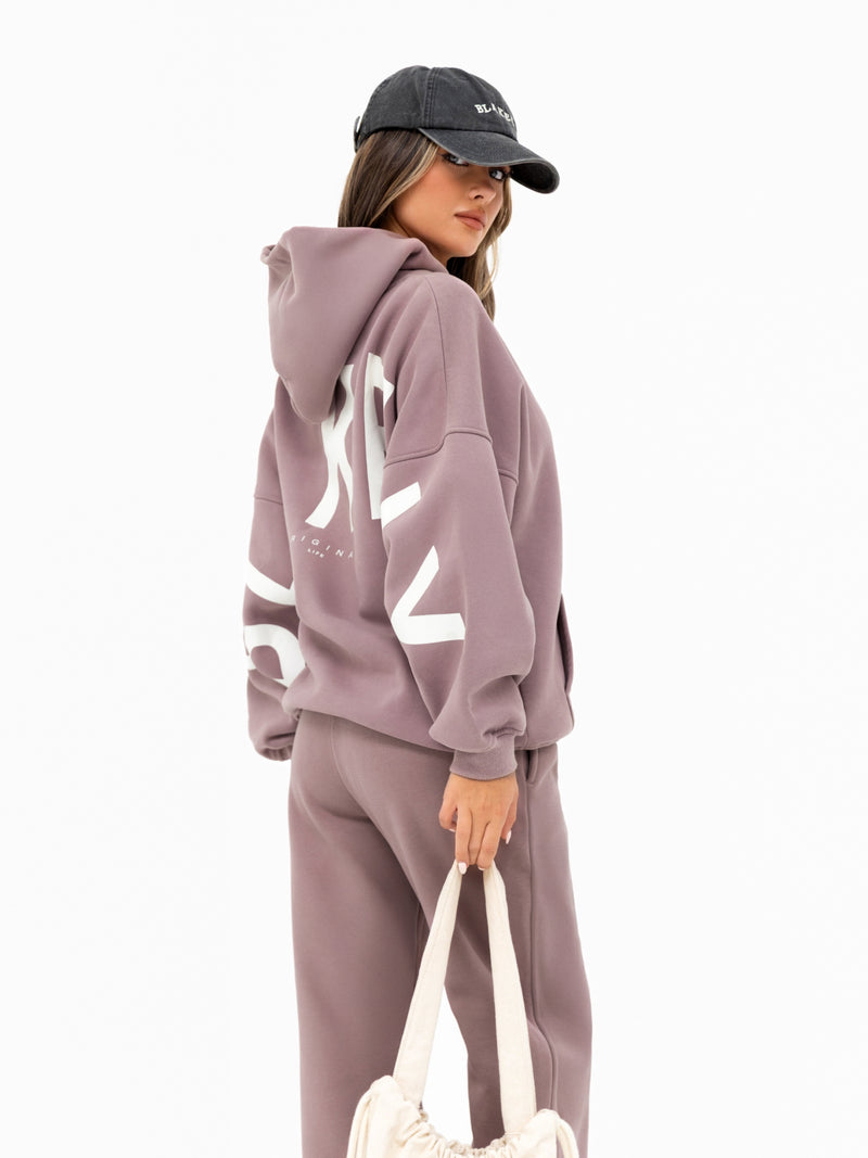 Isabel Wide Leg Sweatpants - Pink Taupe