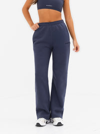 Kayla Wide Leg Sweatpants - True Navy