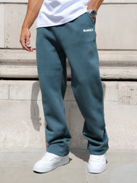 Arlo Wide Leg Sweatpants - Teal Green