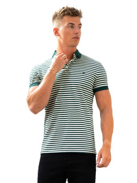 Stripe Polo Shirt - Green