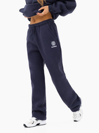 Iris Wide Leg Sweatpants - True Navy