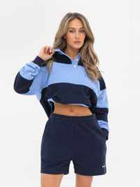 Harper Rugby Shirt - Navy & Blue