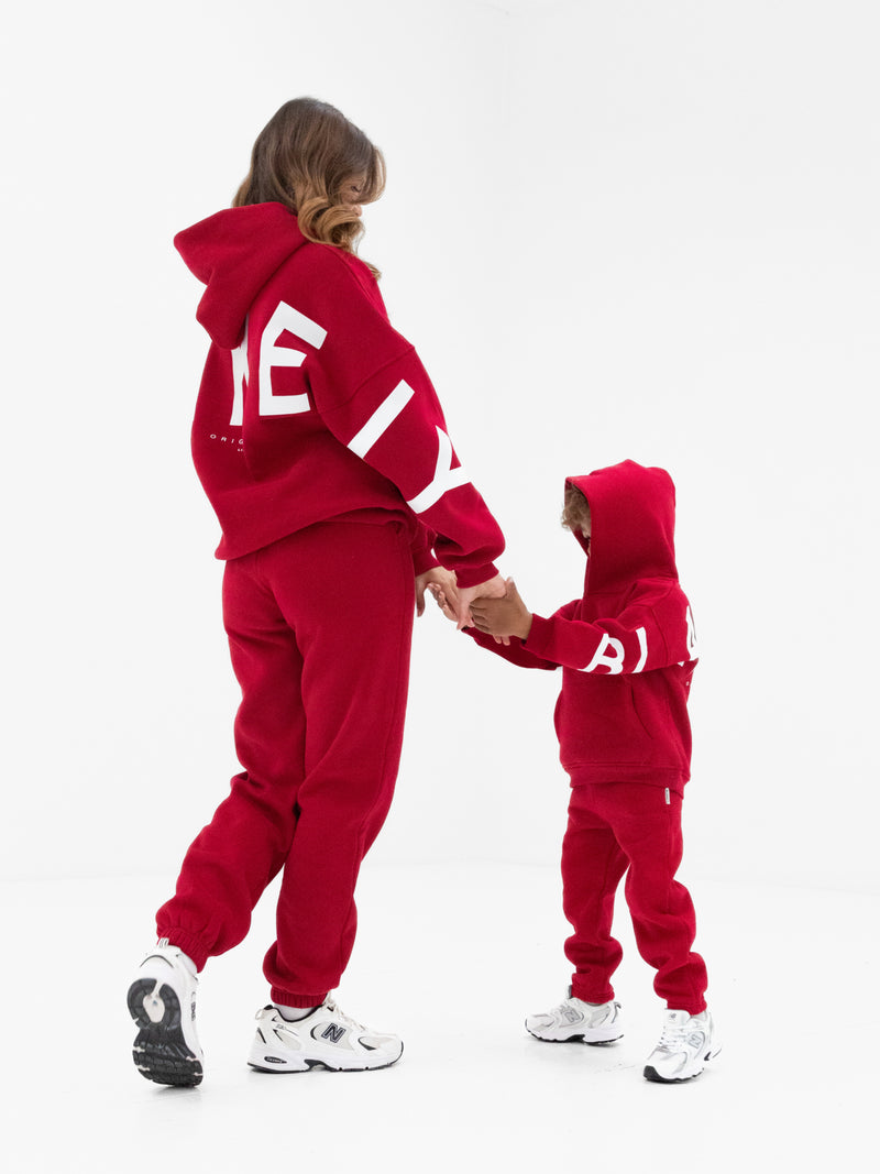 Mini Blakely Hoodie - Cherry Red