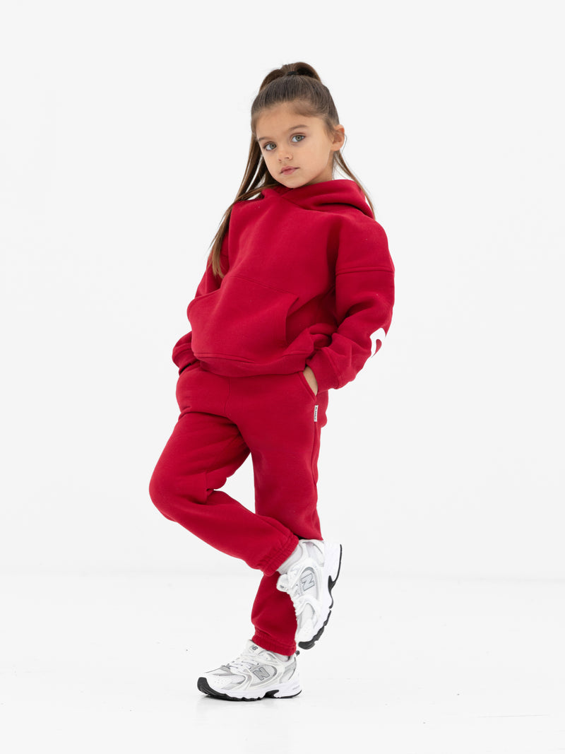 Mini Blakely Hoodie - Cherry Red