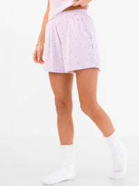 Avery Pointelle Shorts - Heart Print