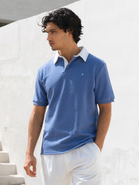 Ander Relaxed Polo Shirt - Blue