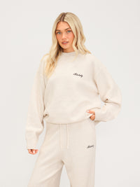 Oversized Knitted Sweater - Vanilla