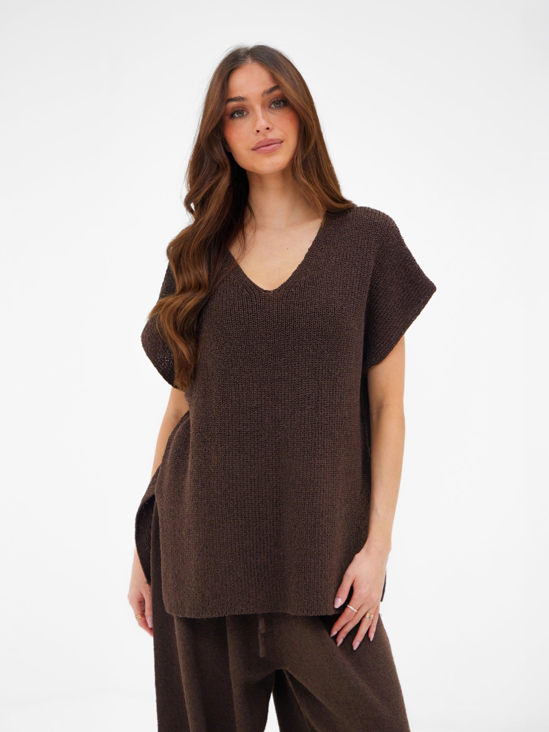 Buy Blakely Womens Brown Mae Oversized Crochet Tank Top | Free