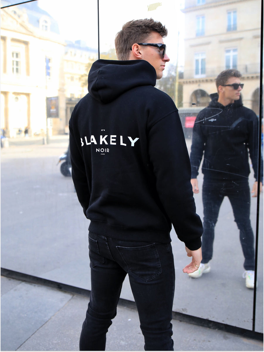 Noir II Relaxed Hoodie - Black