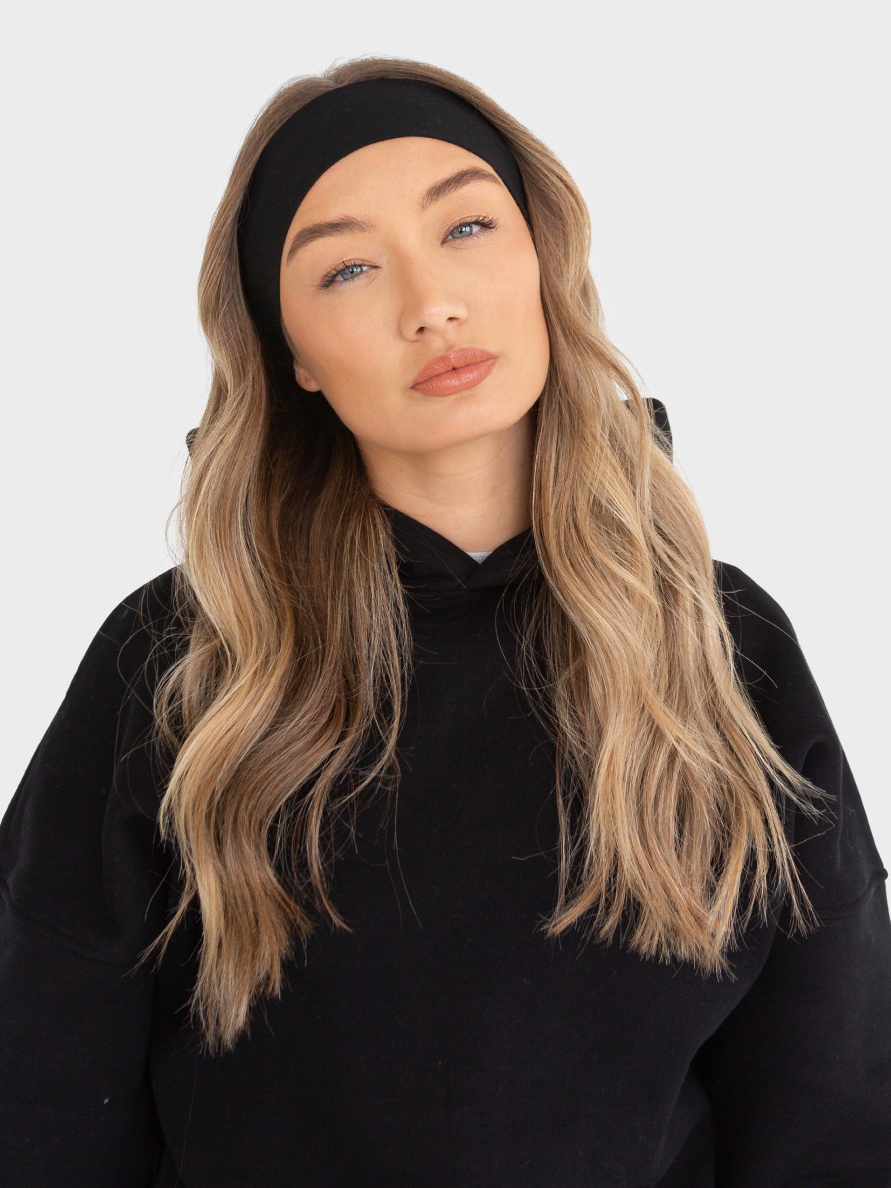 143. The Brooke Shade Winter Black FairIsle Sweater High-Knot Headband Brook + Bay Women main image 2