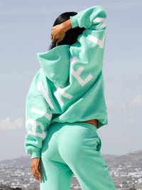 Isabel Oversized Hoodie - Bright Mint