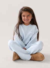 Mini Knitted Sweater - Baby Blue
