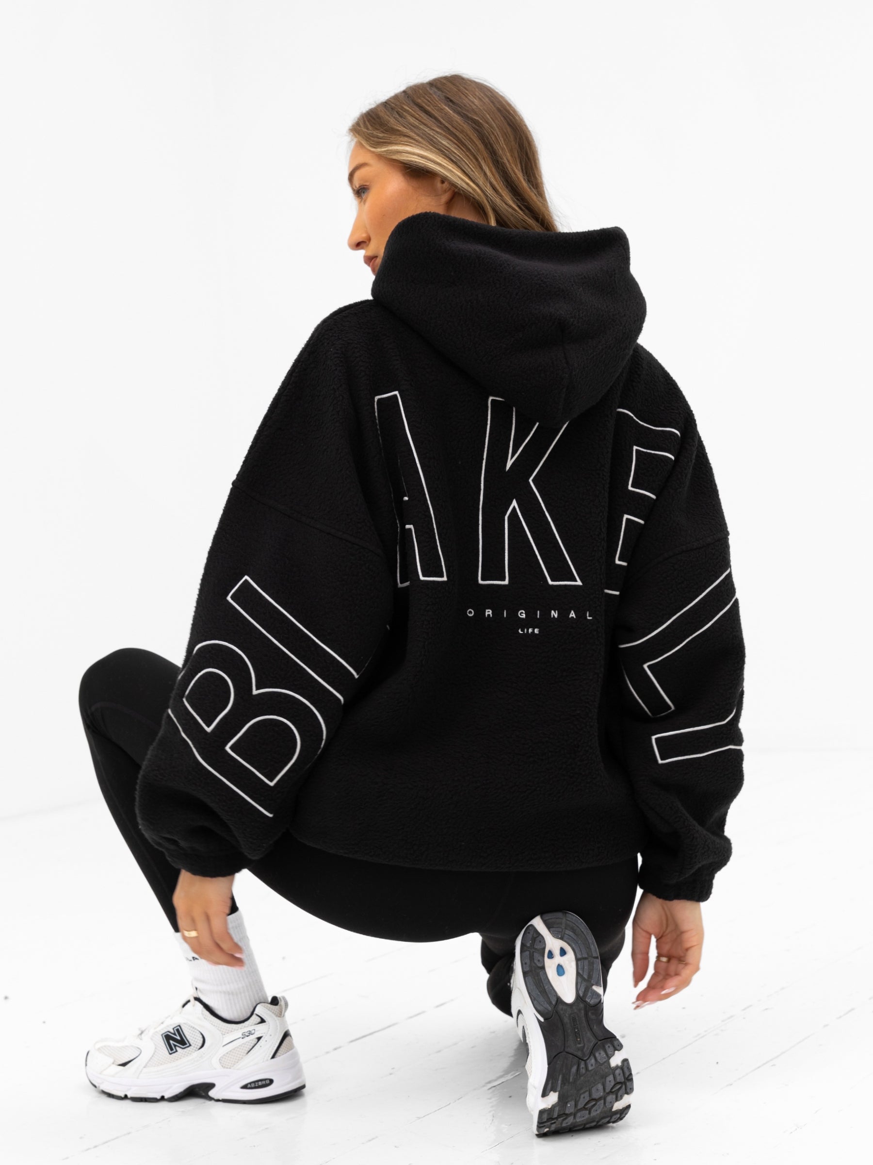 Buy Blakely Womens Black Borg Isabel Oversized Hoodie | Free