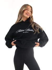 Off Duty Oversized Hoodie - Black