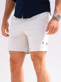Stretch Chino Shorts - Light Grey
