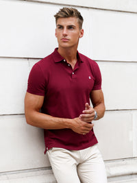Anchor Polo Shirt - Burgundy