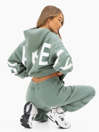 Isabel Oversized Hoodie - Sage Green