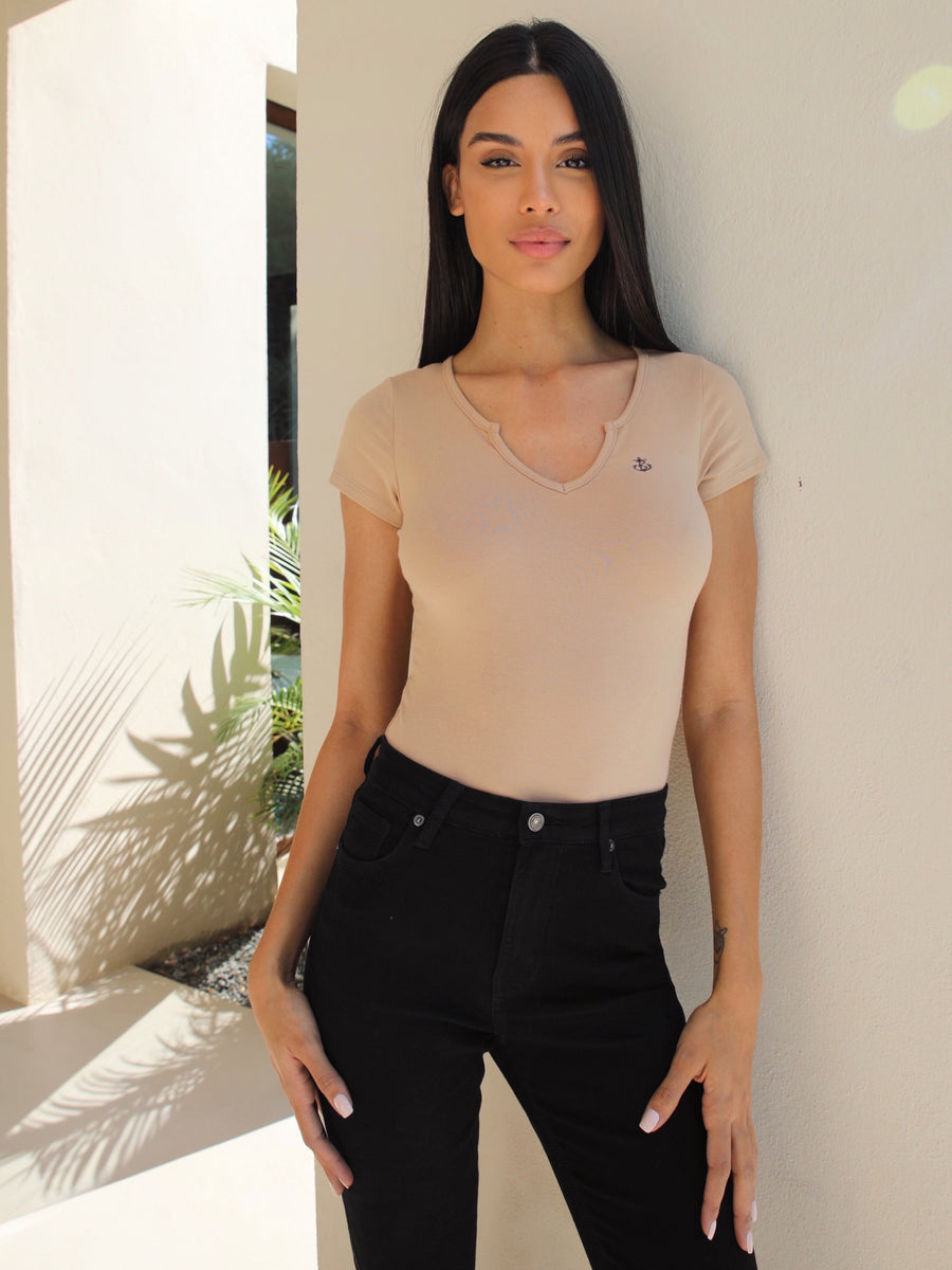 Lyla Bodysuit - Tan