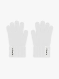 Label Knitted Gloves - Marl Grey