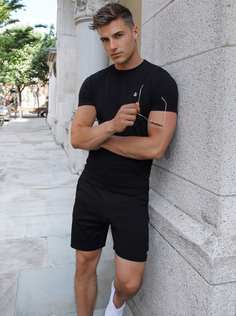 Stretch Chino Shorts - Black