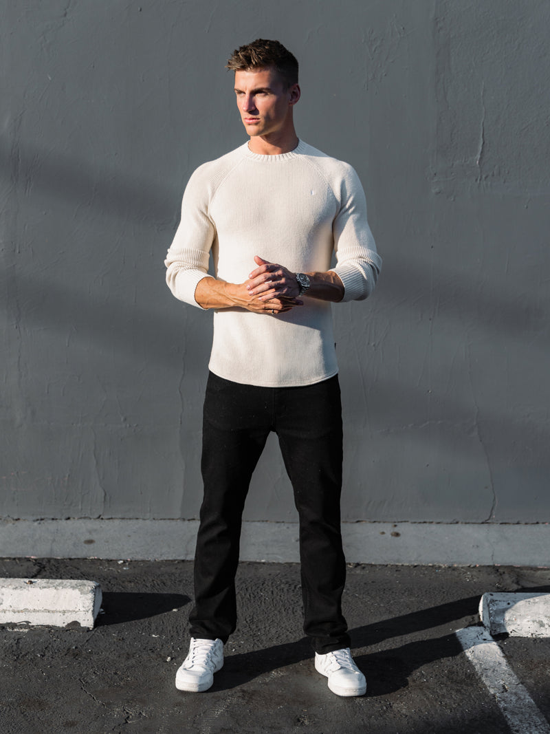 Olton Anchor Knit Sweater - Chalk